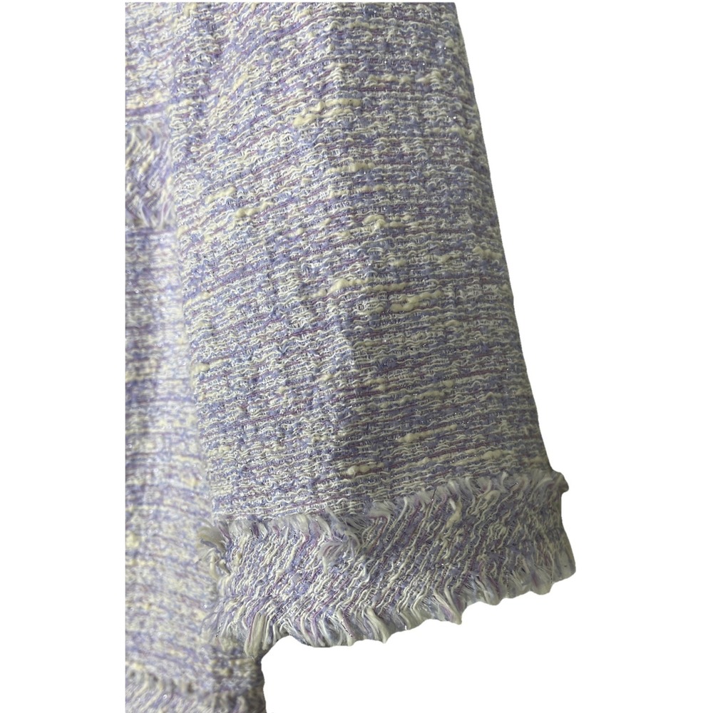 Teri Jon by‎ Rickie Freeman Metallic Tweed Geo Stripe Dress Womens Size 8 - Picture 7 of 11